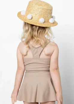 Kortni Jeane | Mini Racer Back Top Taupe Clearance