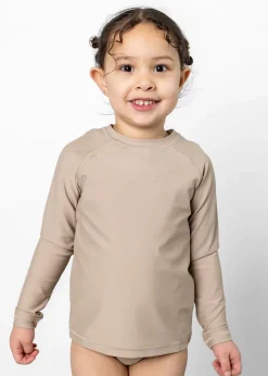 Kortni Jeane | Mini Rashguard Top (Unisex) Taupe Outlet