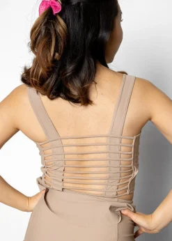 Kortni Jeane | Original Latter-Back Top Taupe Clearance