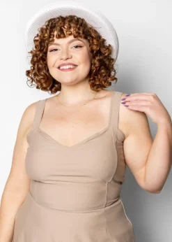Kortni Jeane | Original Latter-Back Top Taupe Clearance