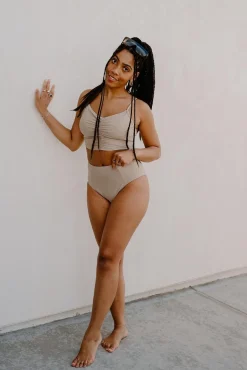 Kortni Jeane | Up High Bottoms Taupe Sale