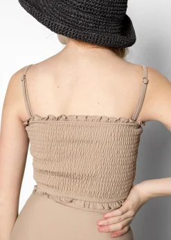 Kortni Jeane | Youth Bandeau Top Taupe Online