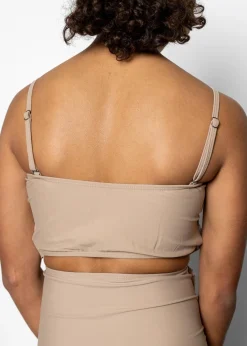 Kortni Jeane | Youth Oversized Ruffle Top Taupe Outlet