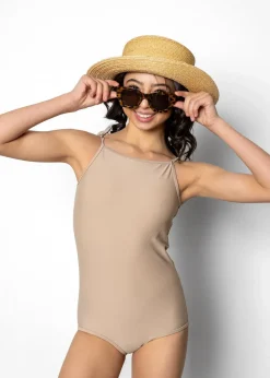 Kortni Jeane | Youth Simply One-Piece Taupe Best