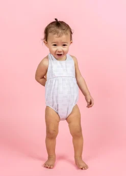 Kortni Jeane Taupe Dashes | Baby Romper One-Piece TaupeDashes Online