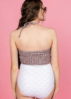 Kortni Jeane Taupe Dashes | Maternity Bottoms TaupeDashes Clearance
