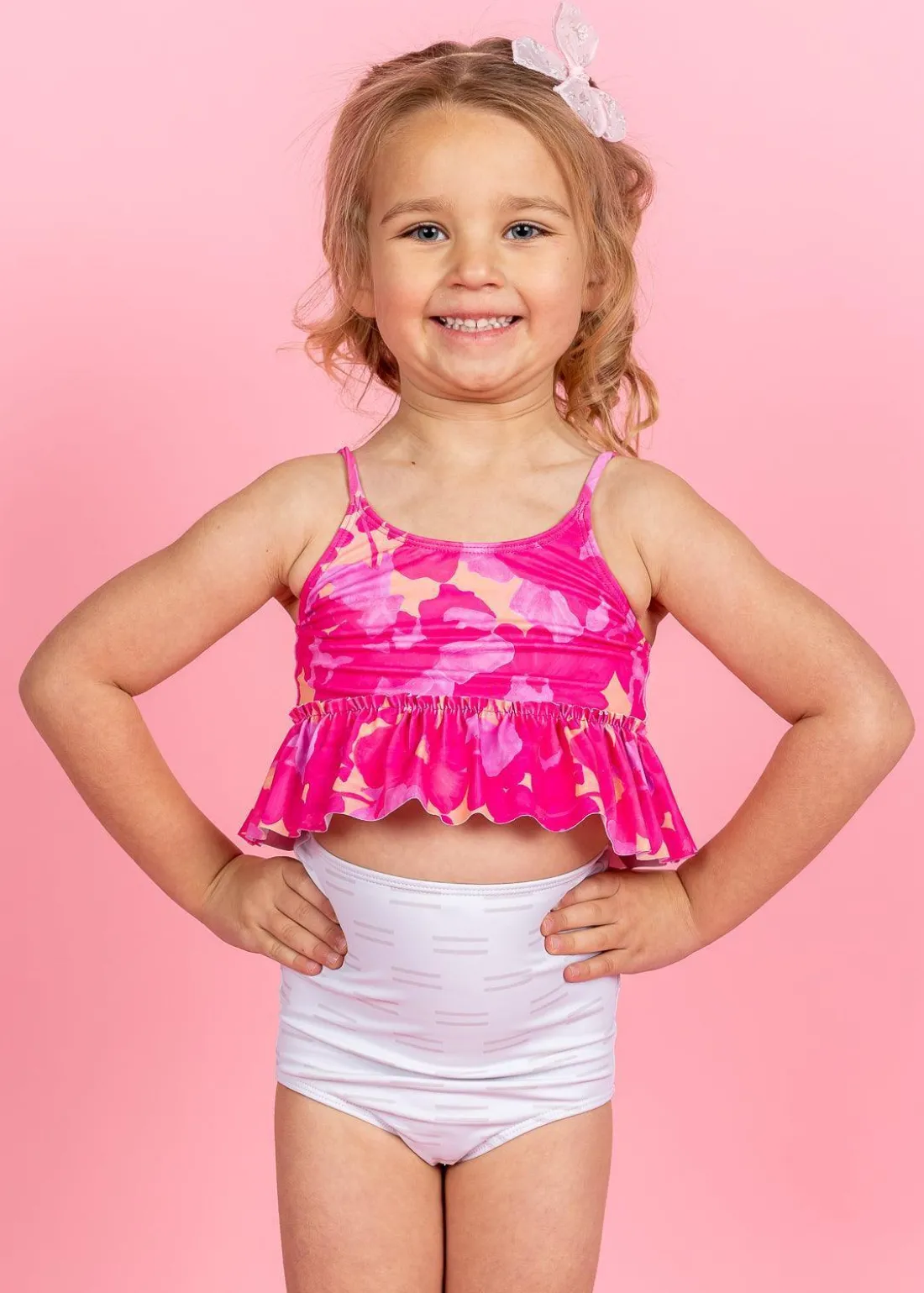 Kortni Jeane Taupe Dashes | Mini High-Waisted Bottoms TaupeDashes Outlet