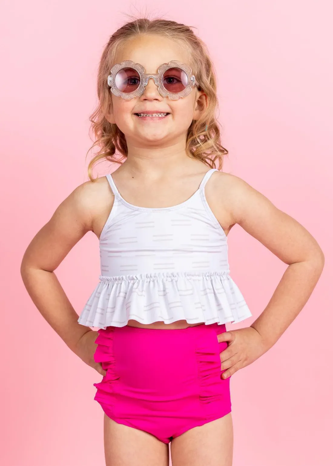 Kortni Jeane Taupe Dashes | Mini Peplum Top TaupeDashes Fashion
