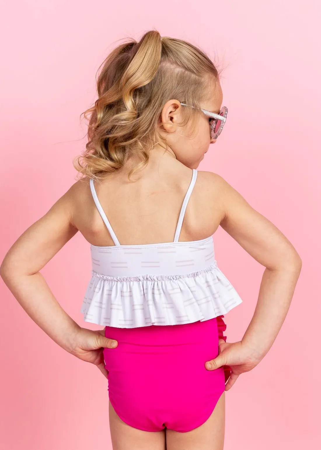 Kortni Jeane Taupe Dashes | Mini Peplum Top TaupeDashes Fashion