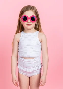 Kortni Jeane Taupe Dashes | Mini Racer Back Top TaupeDashes Best