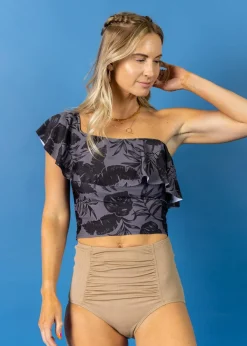 Kortni Jeane Tropical Night | Ruffled Around Top TropicalNight Discount
