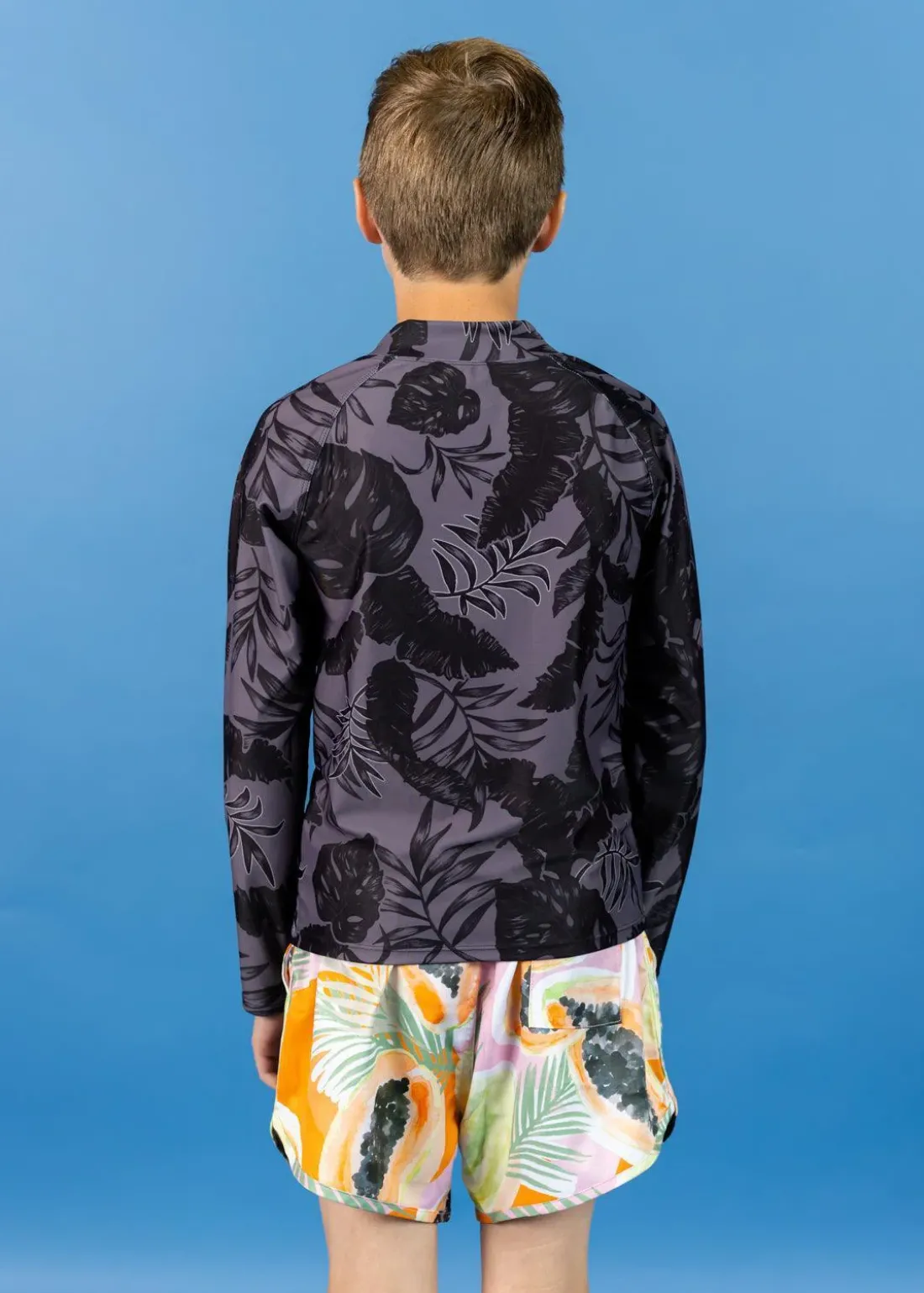 Kortni Jeane Tropical Night | Youth Rashguard Top (Unisex) TropicalNight New