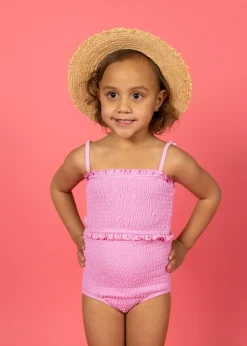 Kortni Jeane Ultimate Pink | Mini Smocked Bottoms UltimatePink Hot