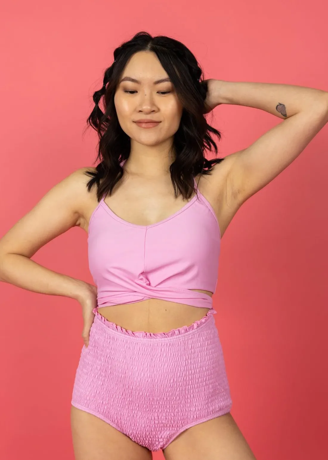 Kortni Jeane Ultimate Pink | Smocked Bottoms UltimatePink Outlet
