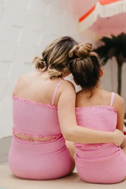 Kortni Jeane Ultimate Pink | Smocked Bottoms UltimatePink Outlet