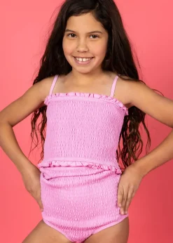 Kortni Jeane Ultimate Pink | Youth Bandeau Top UltimatePink Fashion