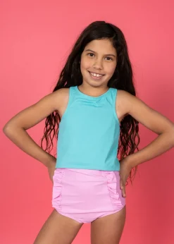 Kortni Jeane Ultimate Pink | Youth Down in Front Ruffle Bottoms UltimatePink Online