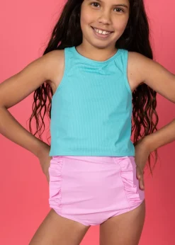 Kortni Jeane Ultimate Pink | Youth Down in Front Ruffle Bottoms UltimatePink Online