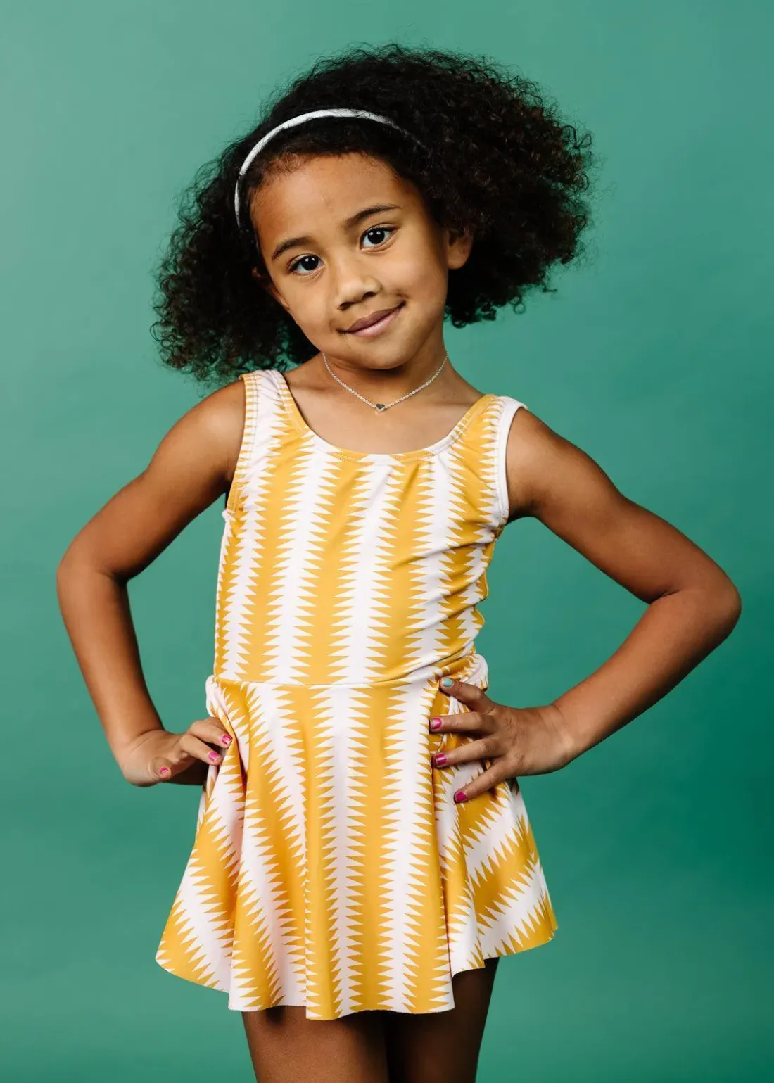 Kortni Jeane Vintage Triangles | Baby Skirted One-Piece VintageTriangles New