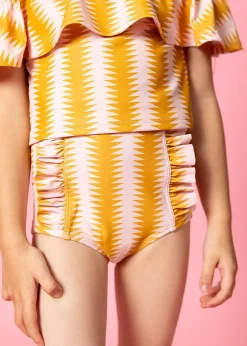 Kortni Jeane Vintage Triangles | Mini Down in Front Ruffle Bottoms VintageTriangles Fashion
