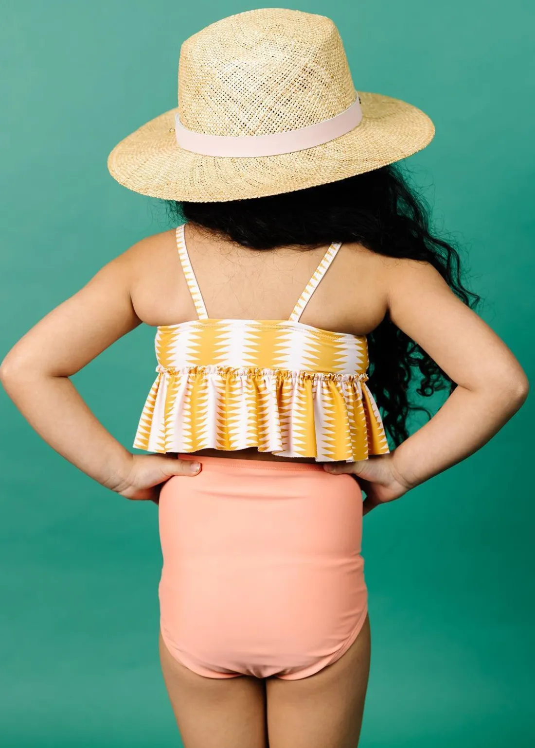 Kortni Jeane Vintage Triangles | Mini Peplum Top VintageTriangles Hot