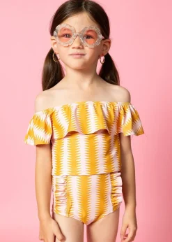 Kortni Jeane Vintage Triangles | Mini Ruffled Around Top VintageTriangles Hot