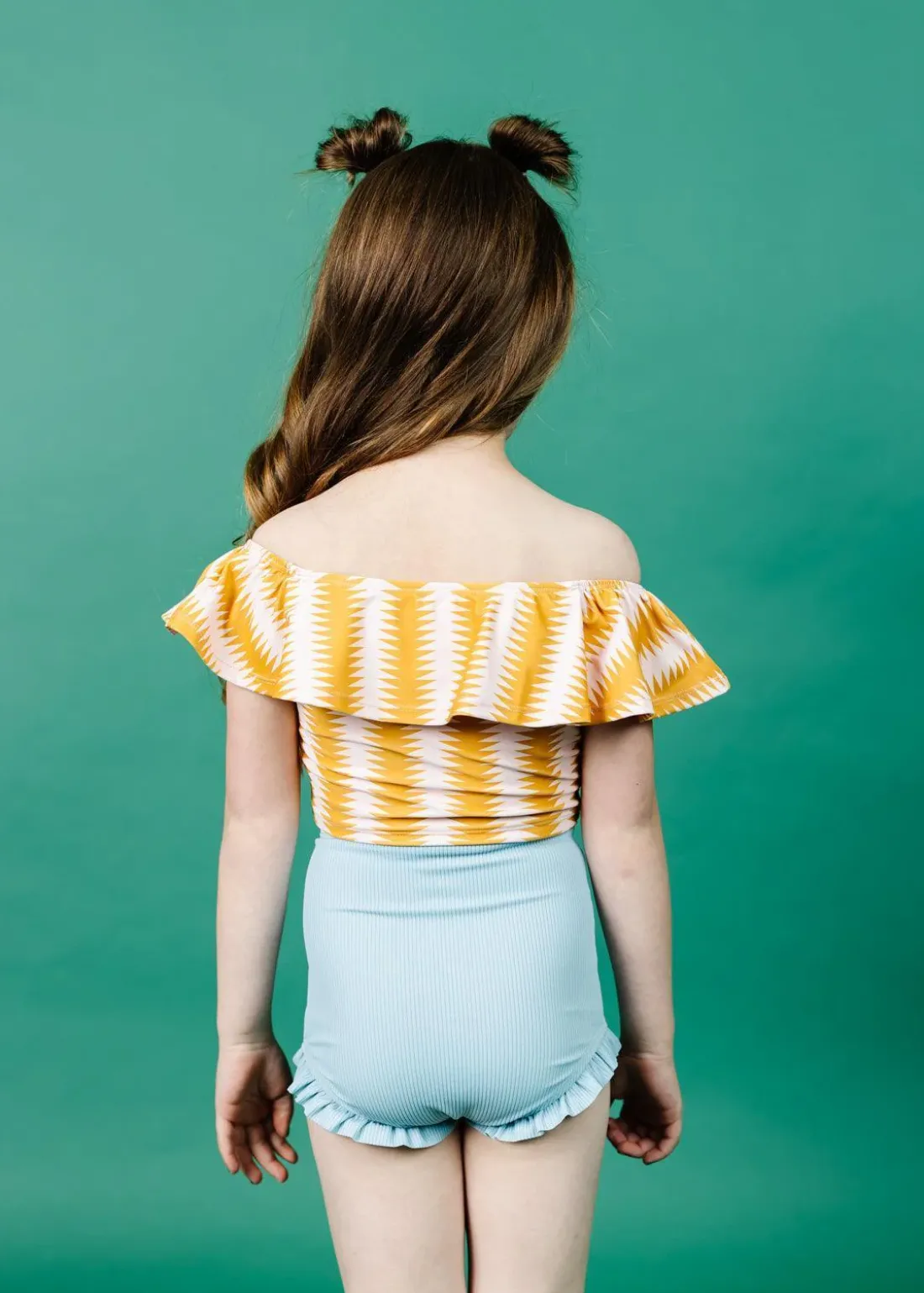 Kortni Jeane Vintage Triangles | Mini Ruffled Around Top VintageTriangles Hot