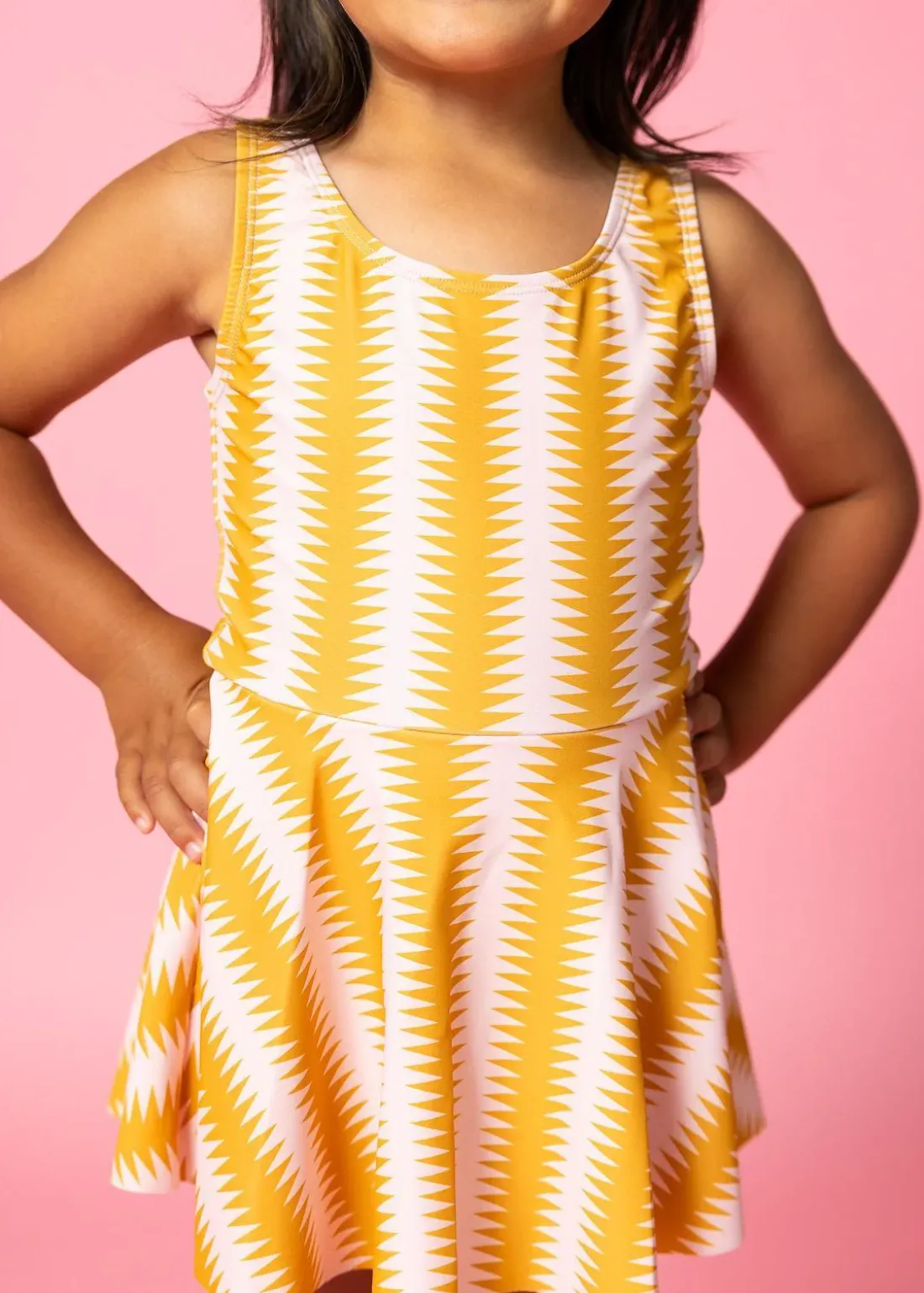 Kortni Jeane Vintage Triangles | Mini Skirted One-Piece VintageTriangles Outlet
