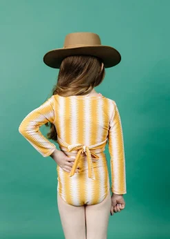Kortni Jeane Vintage Triangles | Mini Wrap Top Rashguard VintageTriangles Clearance