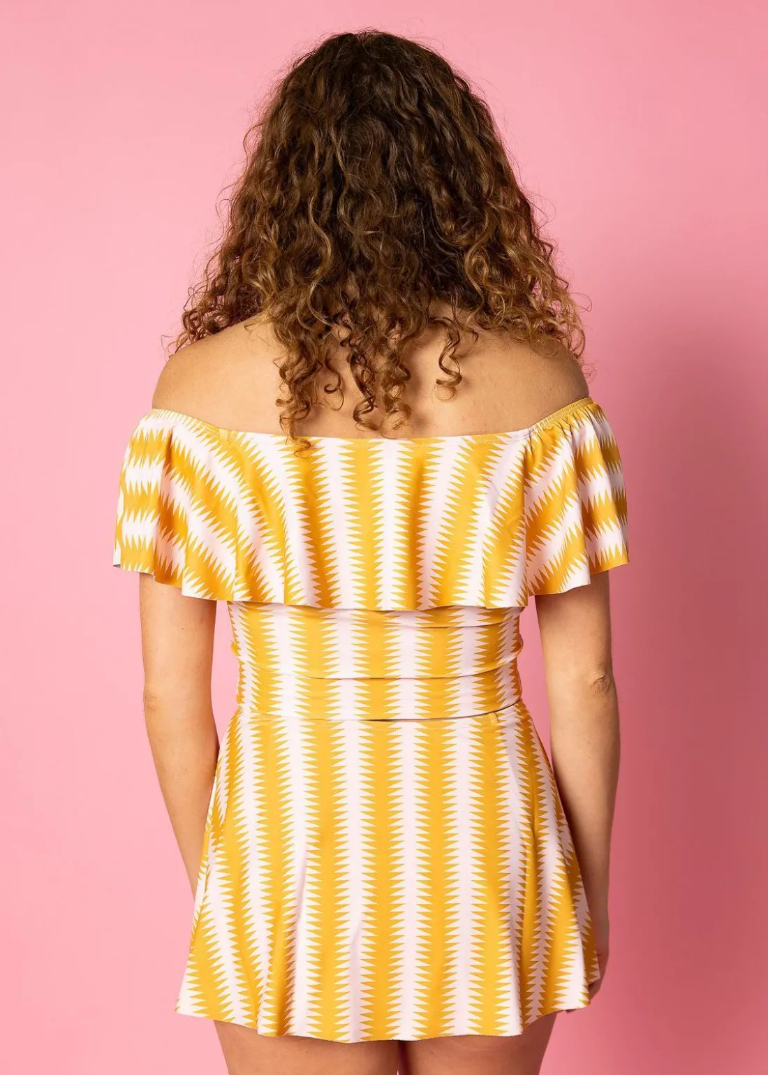 Kortni Jeane Vintage Triangles | Ruffled Around Top VintageTriangles New