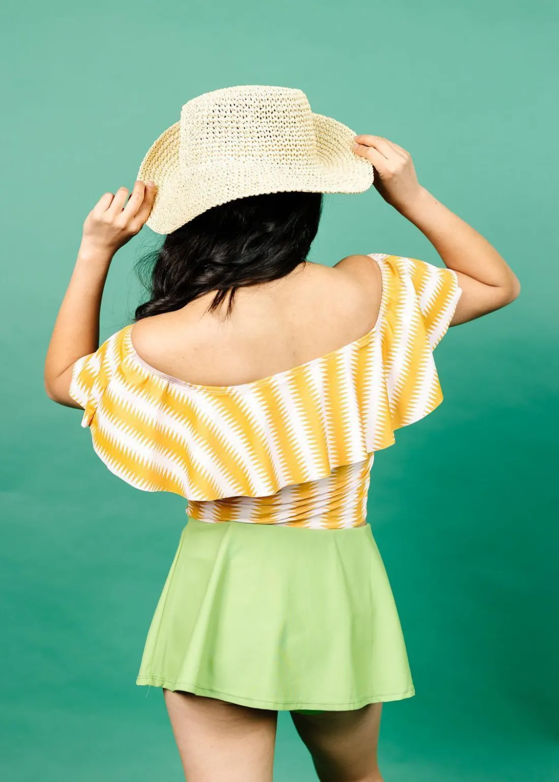 Kortni Jeane Vintage Triangles | Ruffled Around Top VintageTriangles New