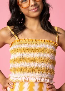 Kortni Jeane Vintage Triangles | Youth Bandeau Top VintageTriangles Sale