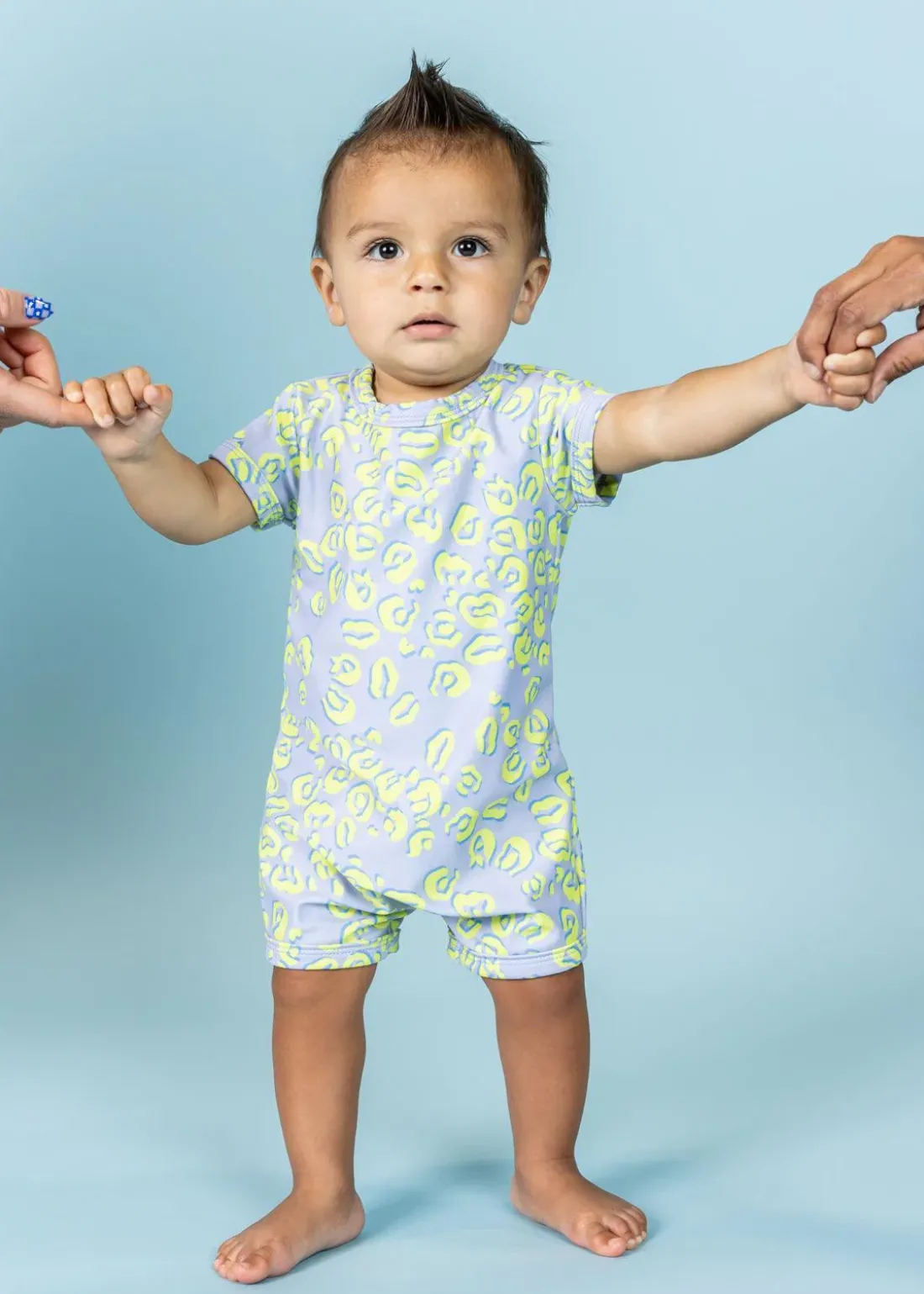 Kortni Jeane Vivid Cheetah | Baby Shorties Rashguard (Unisex) VividCheetah Fashion