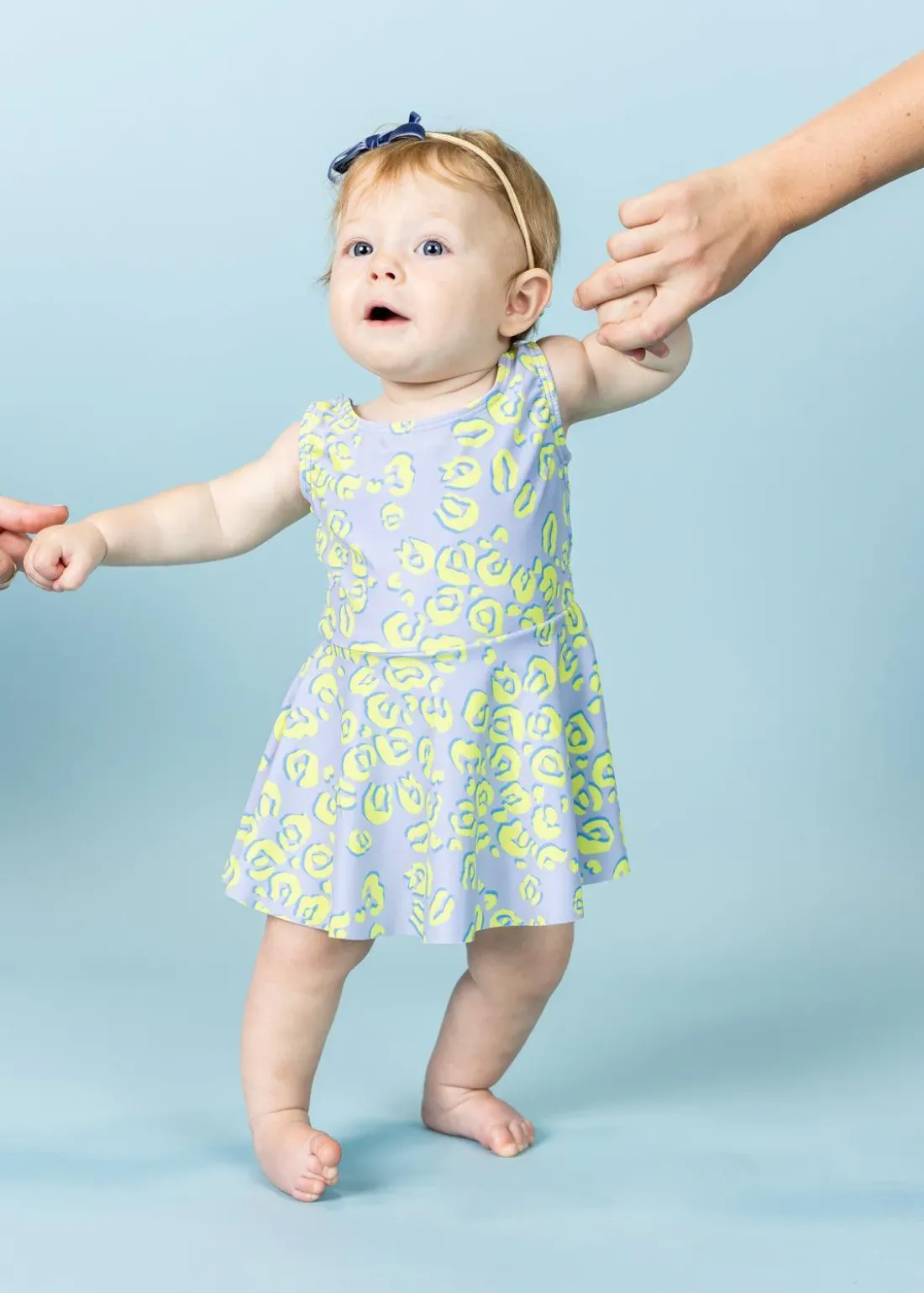 Kortni Jeane Vivid Cheetah | Baby Skirted One-Piece VividCheetah Discount
