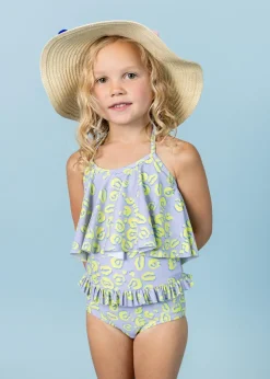Kortni Jeane Vivid Cheetah | Mini Mid-Ruffle Bottoms VividCheetah Sale