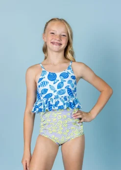 Kortni Jeane Vivid Cheetah | Youth Down in Front Ruffle Bottoms VividCheetah New