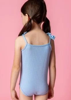 Kortni Jeane Waffled Barely Blue | Baby Simply One-Piece WaffledBarelyBlue Discount