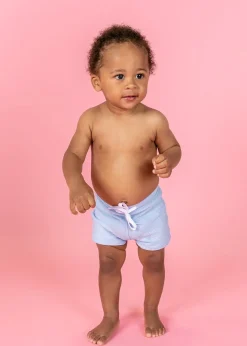 Kortni Jeane Waffled Barely Blue | Baby Euro Shorts WaffledBarelyBlue Sale