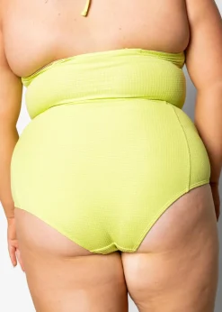 Kortni Jeane Waffled Glow Green | Extended High-Waisted Bottoms WaffledGlowGreen Outlet