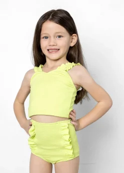 Kortni Jeane Waffled Glow Green | Mini Ripple Top WaffledGlowGreen Online