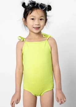 Kortni Jeane Waffled Glow Green | Mini Simply One-Piece WaffledGlowGreen New