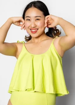 Kortni Jeane Waffled Glow Green | Swing Top WaffledGlowGreen Best