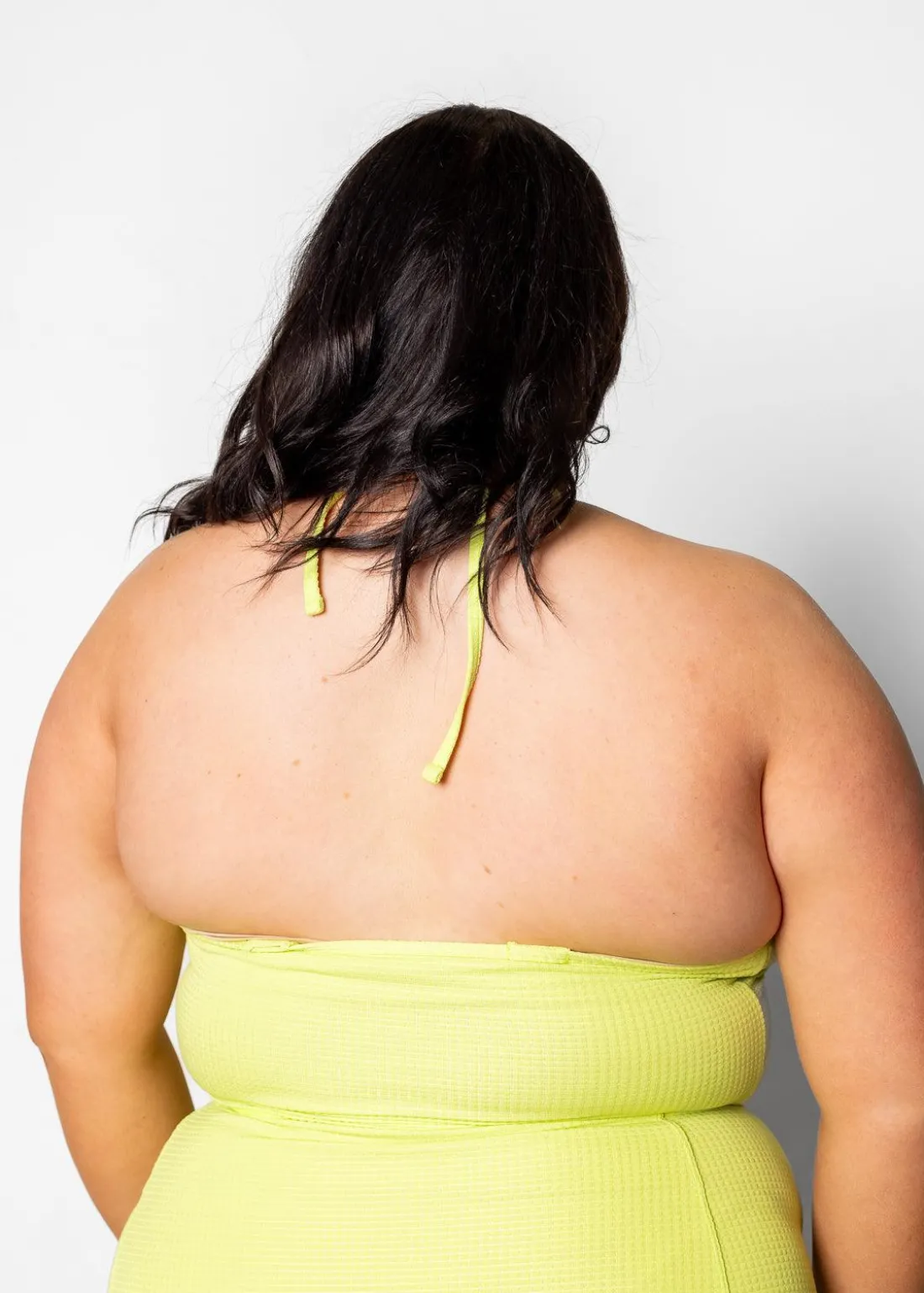 Kortni Jeane Waffled Glow Green | Tied-Up Top WaffledGlowGreen Fashion