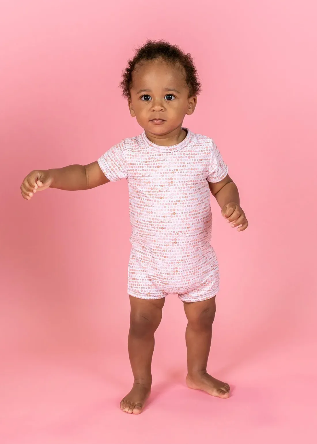 Kortni Jeane Watercolor Dots | Baby Shorties Rashguard (Unisex) WatercolorDots Discount