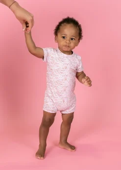 Kortni Jeane Watercolor Dots | Baby Shorties Rashguard (Unisex) WatercolorDots Discount