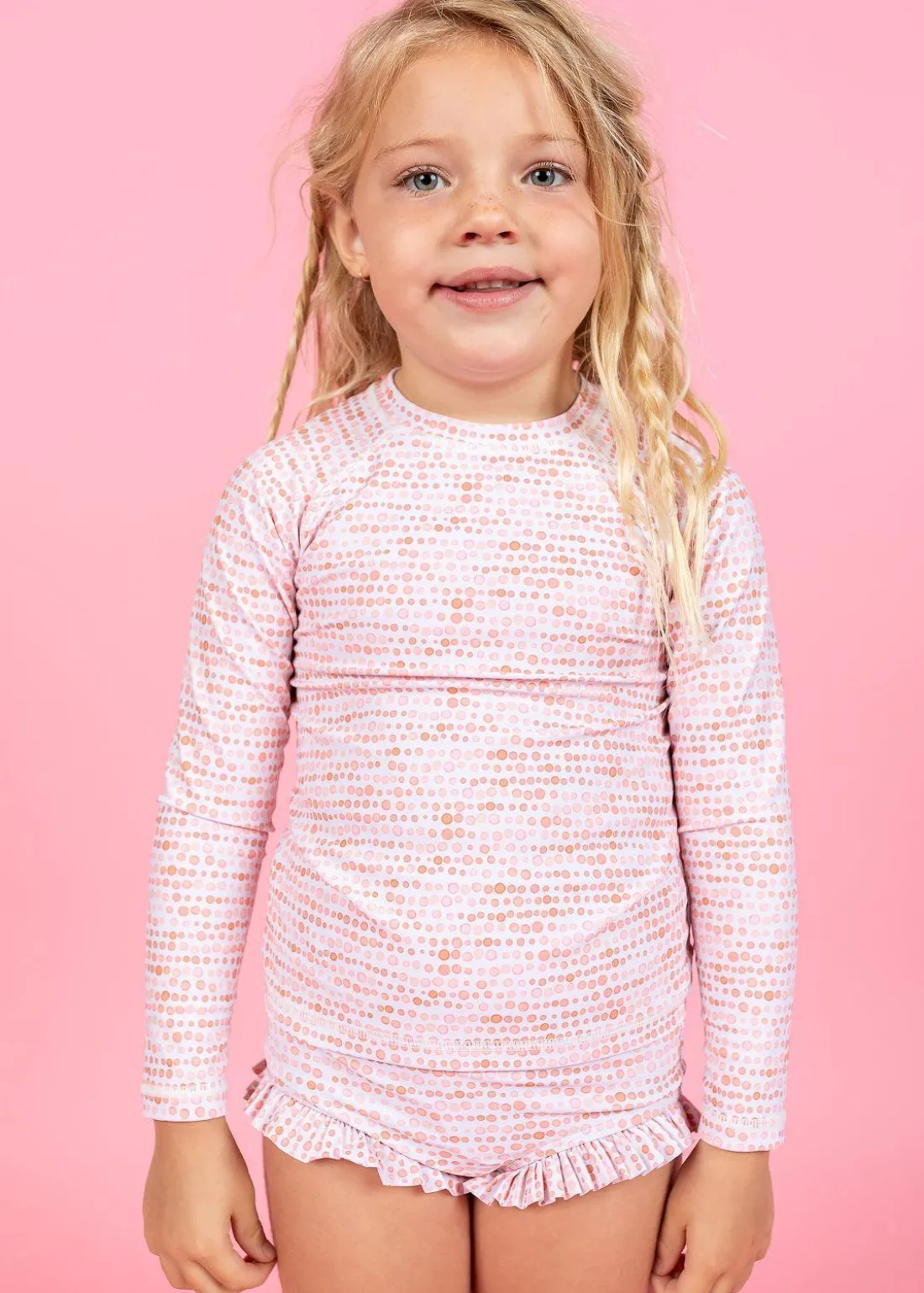 Kortni Jeane Watercolor Dots | Mini All Ruffled Up Bottoms WatercolorDots Hot
