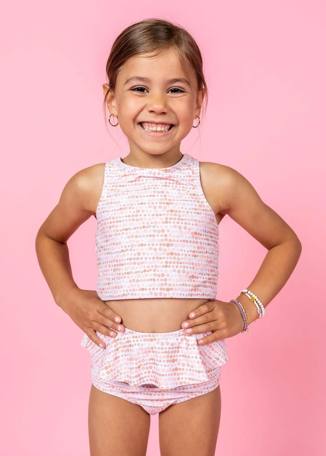 Kortni Jeane Watercolor Dots | Mini Racer Back Top WatercolorDots Fashion