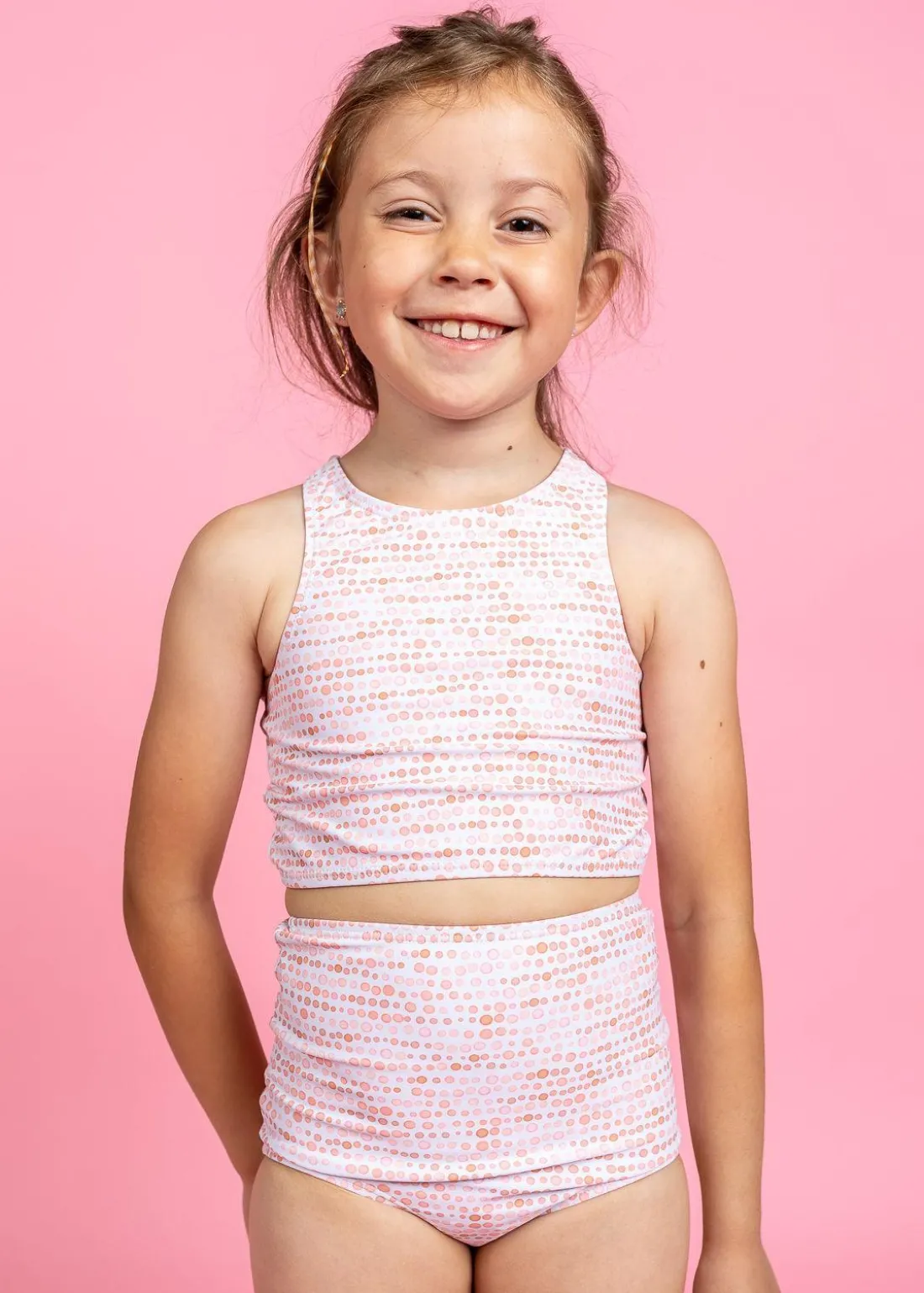 Kortni Jeane Watercolor Dots | Mini Racer Back Top WatercolorDots Fashion