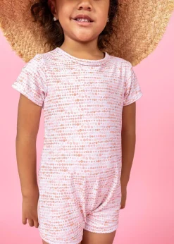 Kortni Jeane Watercolor Dots | Mini Shorties Rashguard (Unisex) WatercolorDots Fashion