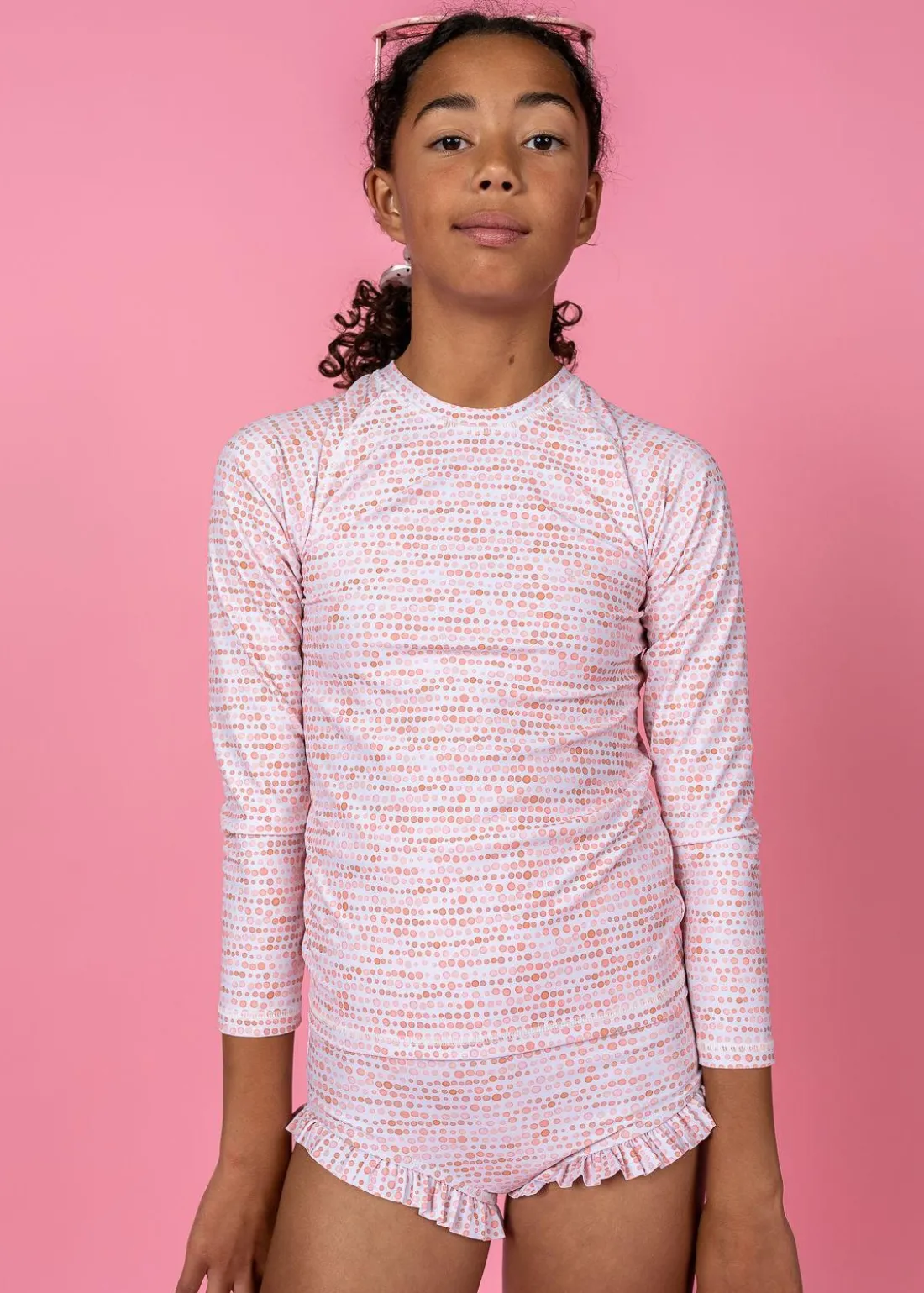 Kortni Jeane Watercolor Dots | Youth All Ruffled Up Bottoms WatercolorDots Clearance